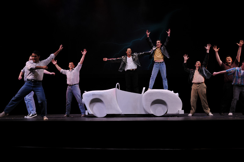 Rehearsal Photo from SUNY Oswego Theatre Department Production of Grease