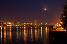 the Oswego River & the Moon